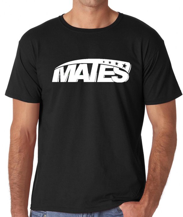 T-shirt Logo MATES Youtuber Uomo Donna bambini unisex Maglia Nera o bianca Cotone
