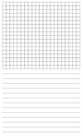 Il quaderno perfetto 2 in 1: per prendere appunti e disegnare: metà righe, metà quadretti
